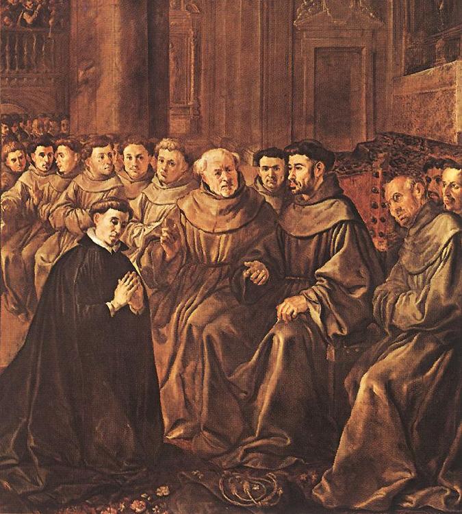 HERRERA, Francisco de, the Elder St Bonaventure Joins the Franciscan Order g Sweden oil painting art